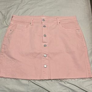 Pink Jean Skirt